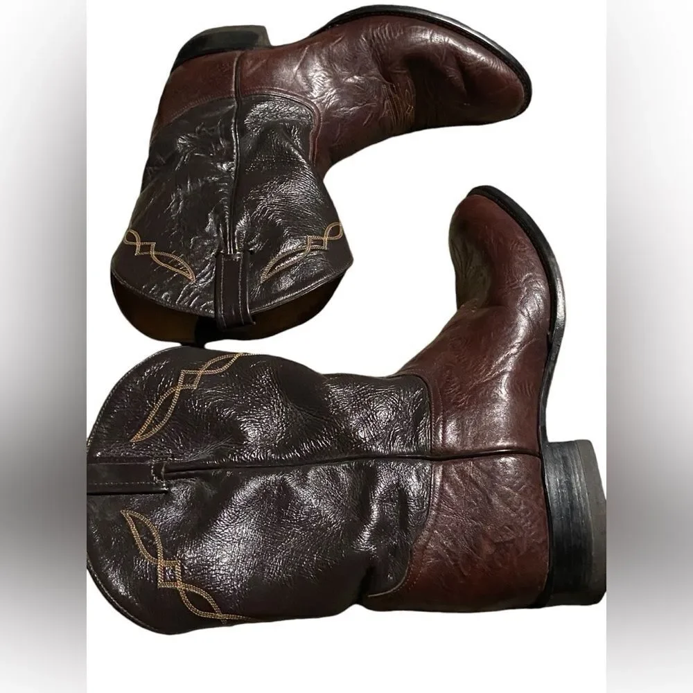 Tony Lama size 12 D western leather boots see pics awesome condition see pics